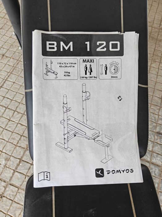 Banco Musculação Supino Domyos