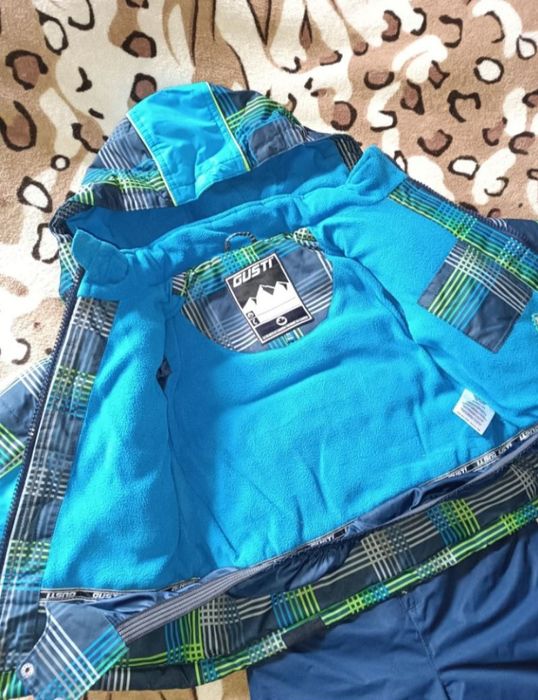 Зимовий костюм комплект Gusti КУРТКА  і ПОЛУ КОМБІНЕЗОН на 3-4 р