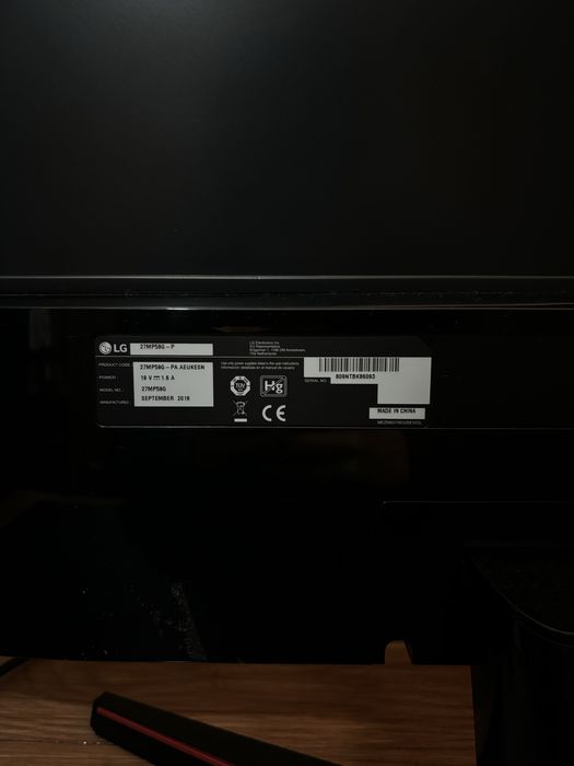 Gamer LG 27MP59G-P | 27” Full HD | 1ms | 75Hz