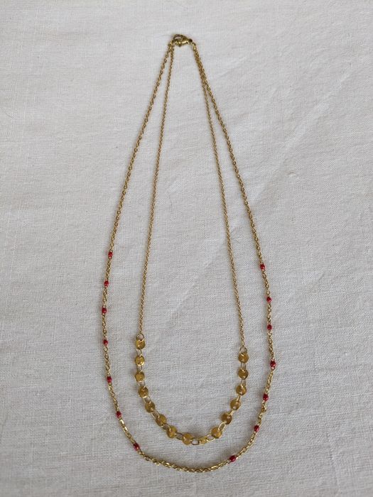 Łańcuszek, celebrytka, stal szlachetna