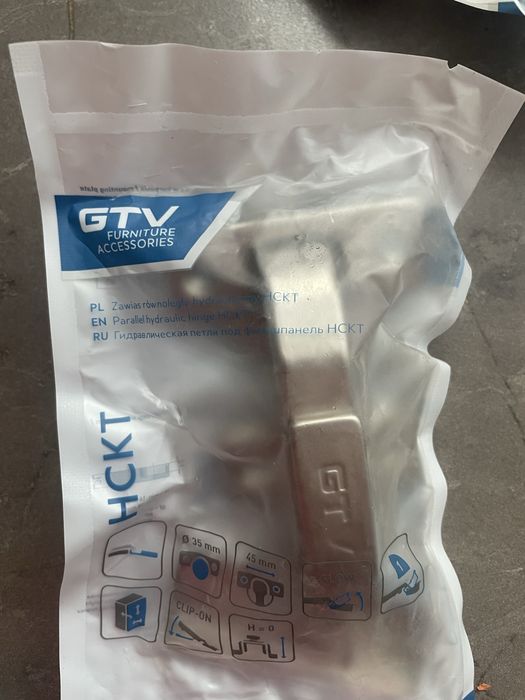 Zawias samodomykający GTV hydrauliczny kątowy 90 stopni