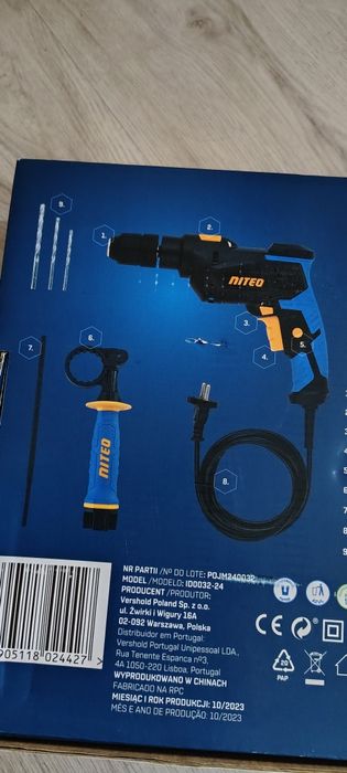 Wiertarka udarowa 810 W Nitro nowa!