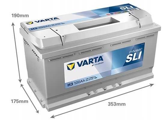 Akumulator Varta SILVER  H3 100AH 830a P+ Radom WYSYŁKA
