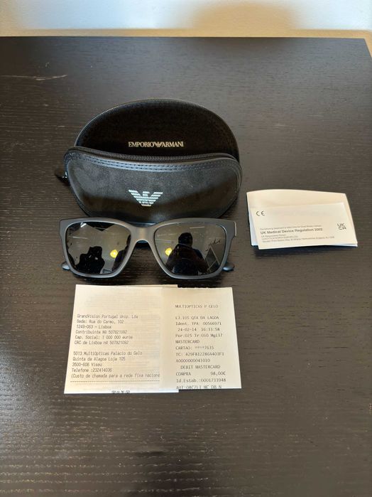 Óculos Emporio Armani novos