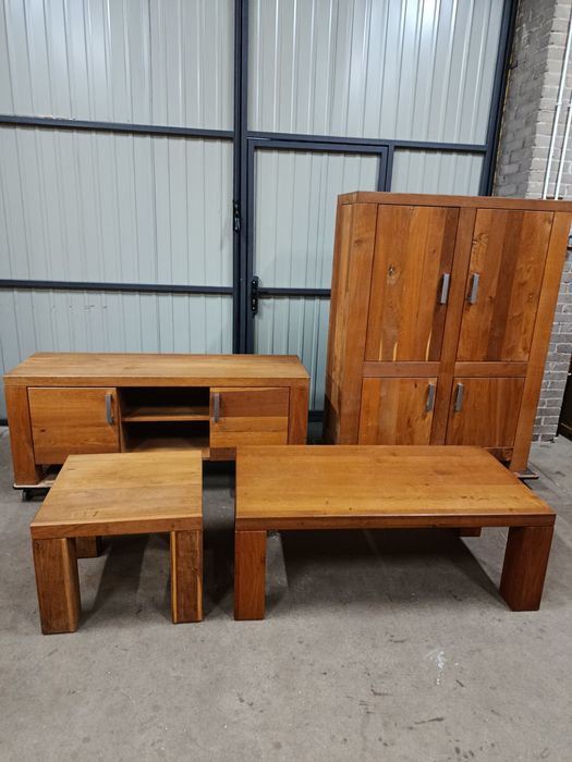 Komoda pod telewizor, szafka RTV drewnodębowe