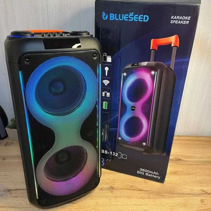 Потужна колонка Bluetooth Speaker + мікрофон , мощная акустика