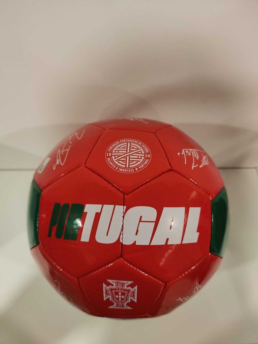 Bola Futebol Portugal Autografada