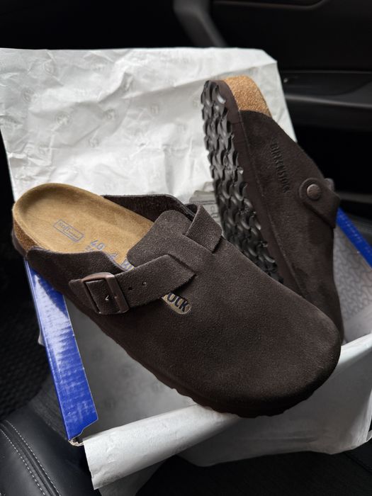 Шльопанці із колекції Birkenstock boston біркеншток, клоги, сабо.