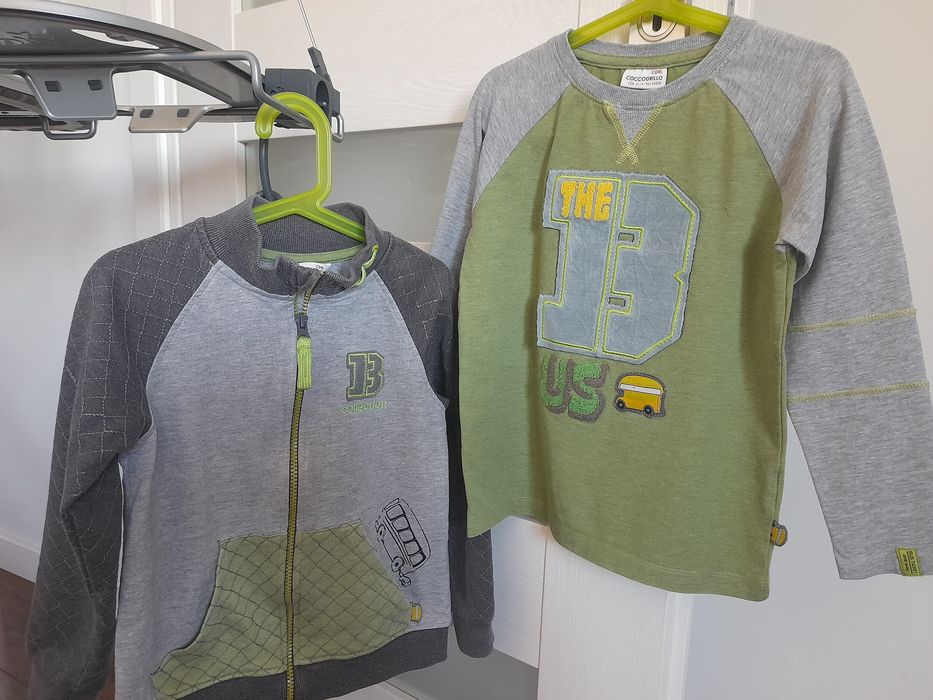 Bluza + koszulka bluzka Coccodrillo rozm. 116