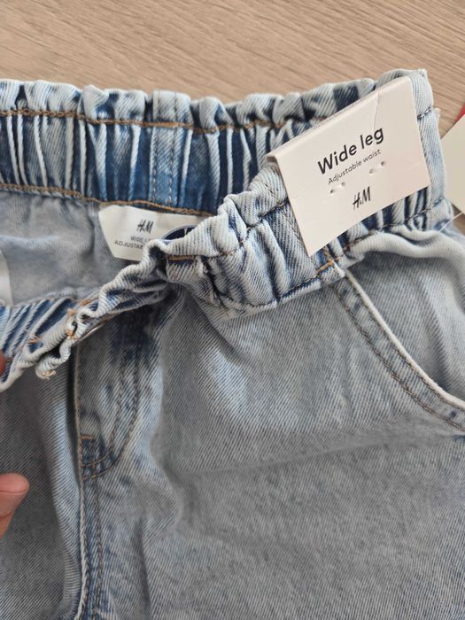 Jeansy wide leg nowe z metką hm 116