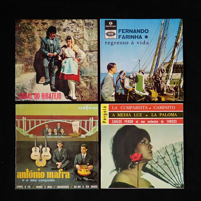 Discos Vinil 7", 45 RPM - Fernando Farinha * António Mafra * ...