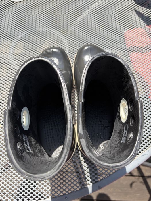 Czarne kalosze Crocs rozmiar W8