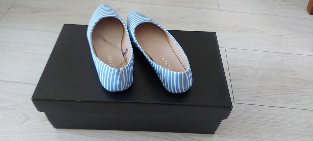 Baleriny w paski Wólczanka r.36
