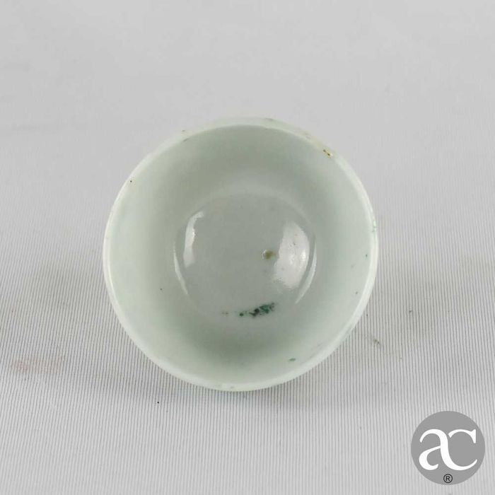 Taça em porcelana da China Família Verde, período Qianlong, séc. XVIII