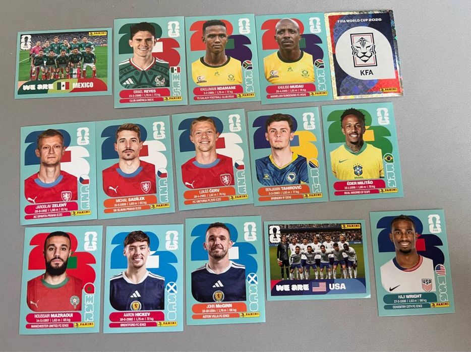 Наклейки Panini в журнал FIFA World Cup 2026