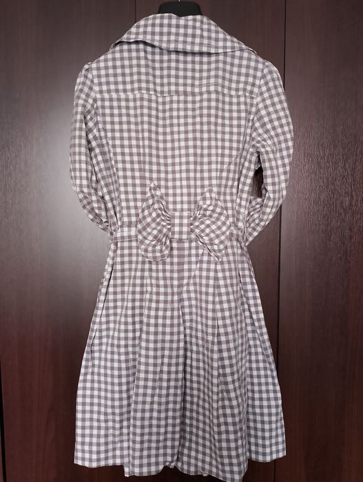 Płaszcz damski trencz kratka r. 40 kokarda Reserved