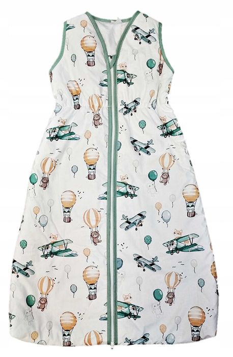 Śpiworek do spania 92-98, ocieplony TOG 2,5, lisek samolot