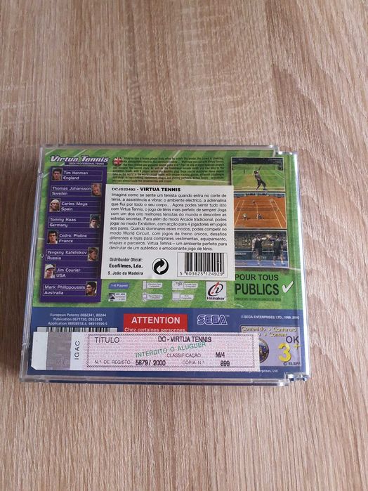 Vitua Tennis Sega Dreamcast - Original