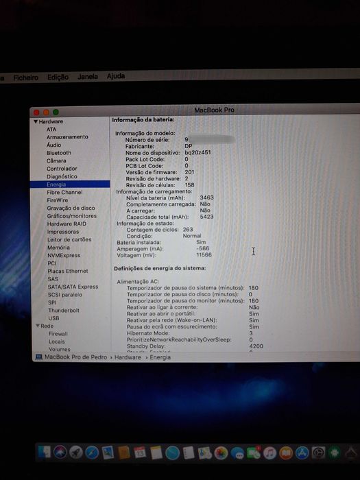 MacBook Pro 13" (i7 | 16GB RAM | SSD 512GB Samsung PRO) – Bateria como Nova (263 Ciclos)