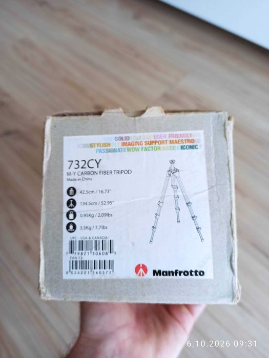 Statyw do aparatu Manfrotto 732CY + głowica 484 RC2