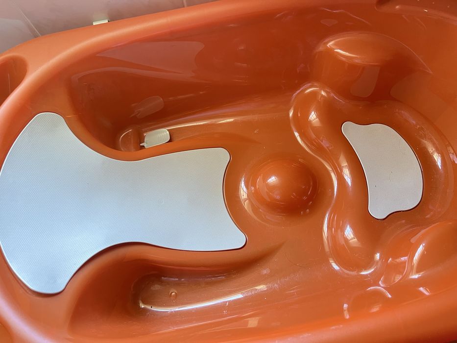 Banheira bebe com suporte