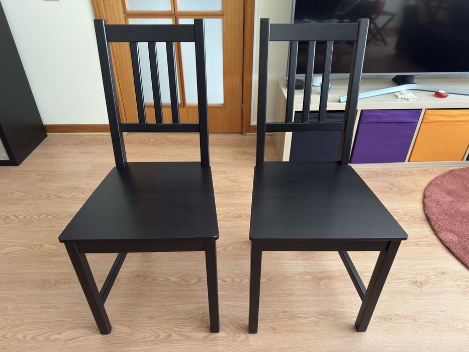 Cadeiras IKEA Stefan (preto-castanho)
