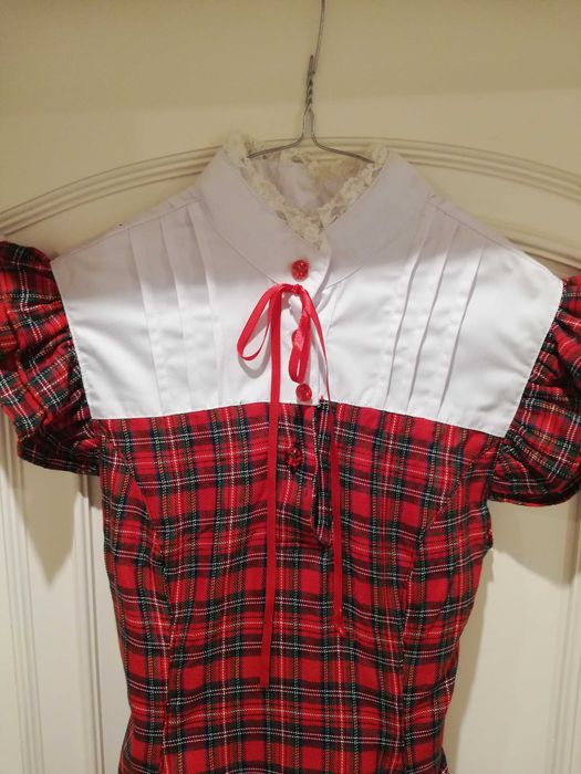 Vestido lolita gótico / punk tartan