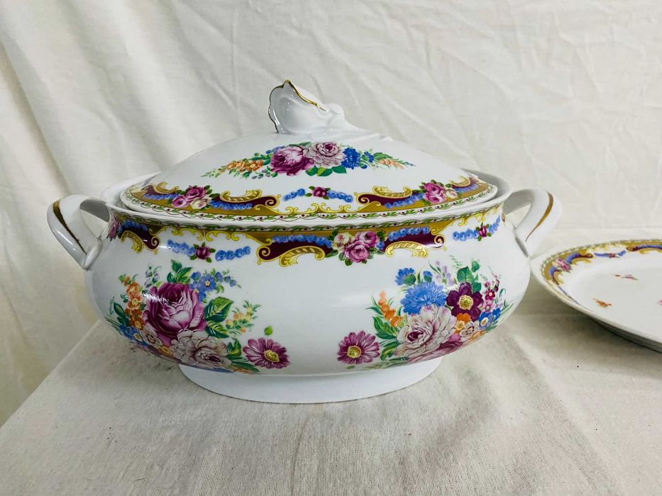 Terrina Monumental + Travessa Gigante Limoges DEPOS – Kit 4
