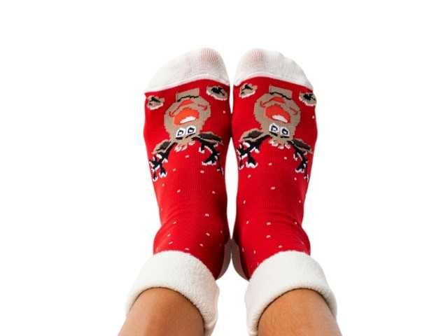 Prezent Świąteczny Zestaw Kubek Skarpety Świeca Milka Herbata Torebka