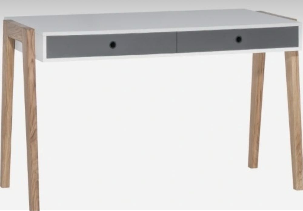 Biurko firmy Vox biało- szare