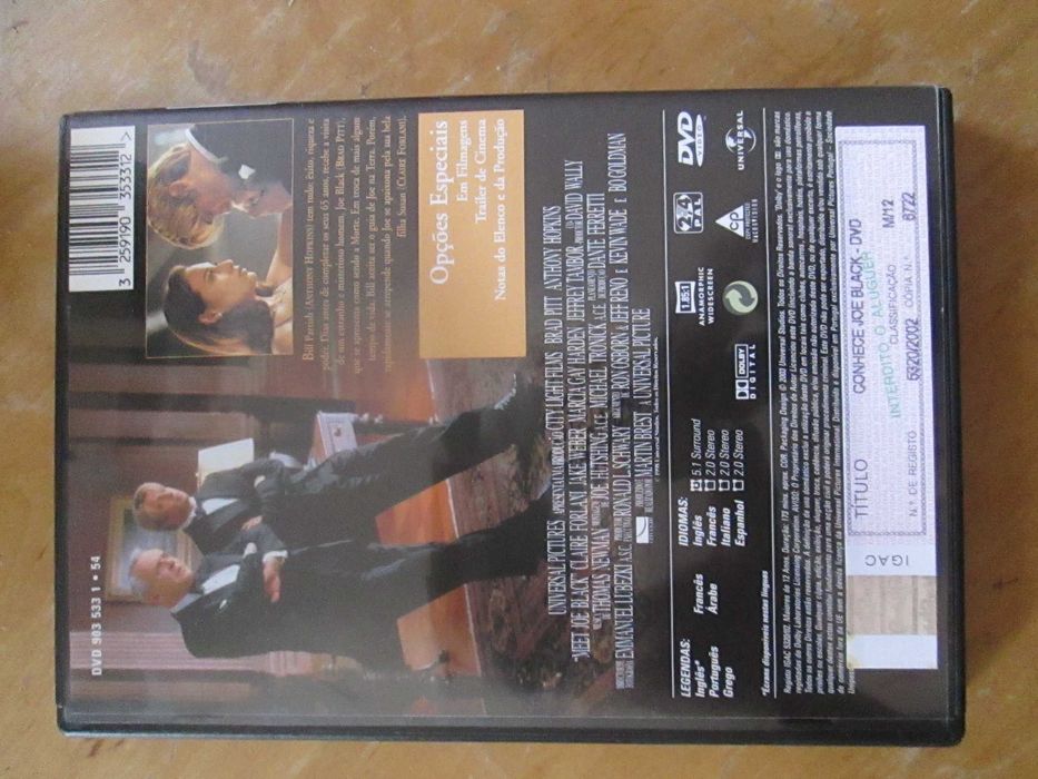 Conhece Joe Black?, com Claire Forlani, Brad Pitt, Anthony Hopkins