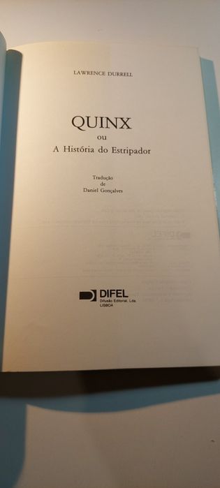 Quinx ou A História do Estripador - Lawrence Durrell