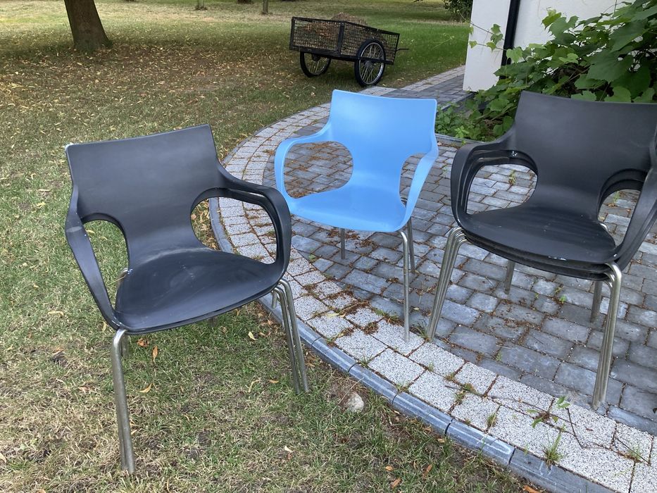 Krzesła ogrodowe krzesła plastikowe ogród używane tanio