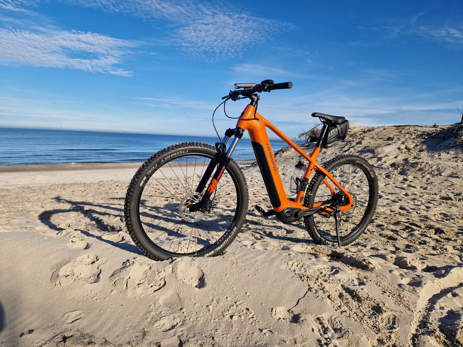 Rower elektryczny E-bike HAIBIKE ALLTRACK 6 papaya/titan L możliwa wys