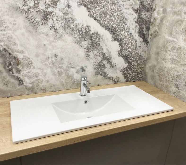 Умывальник (раковина) VBI FERRARA 100 WHITE врезной