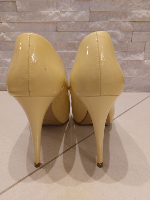 ŚLUB, WESELE szpilki, PRIMA MODA, buty, sandały, skóra, roz. 39