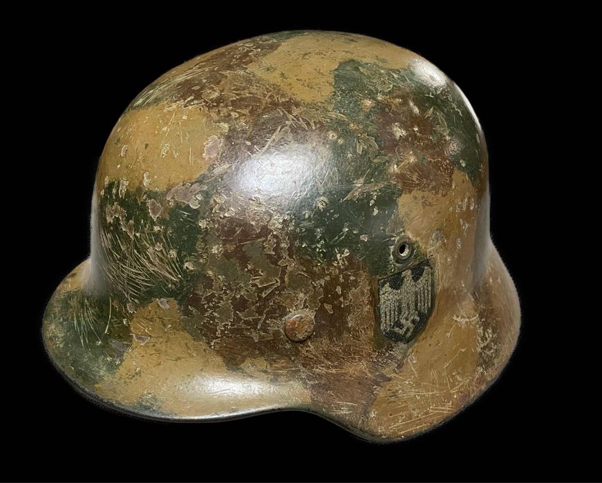 Hełm niemiecki M40 Wehrmacht w kamuflażu