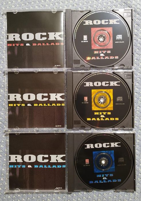 "Rock - Hits and Balads" 3 CD Box 1966 - Como NOVO!