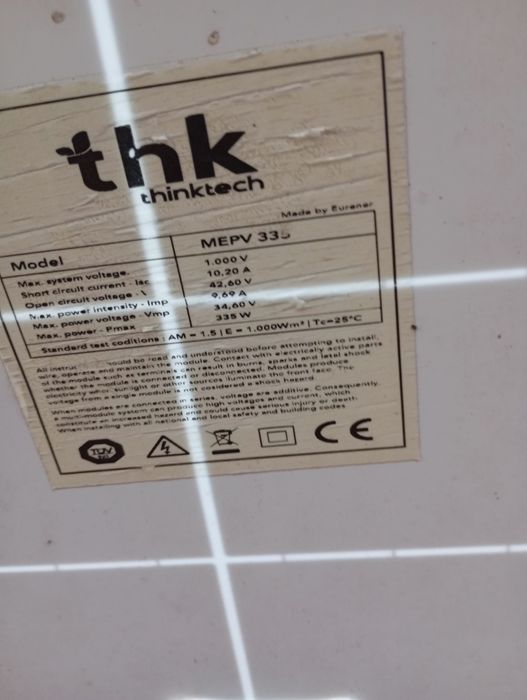 Sistema fotovoltaico Huawei 3kw usado de 2021