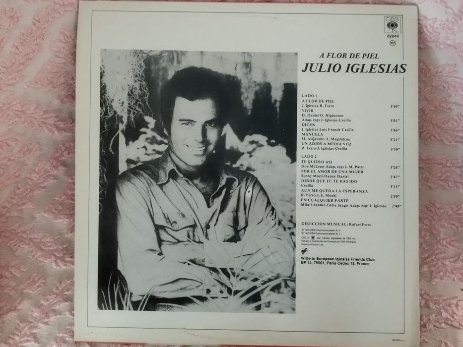 Discos vinil LPS  Roberto Carlos/Júlio Iglesias