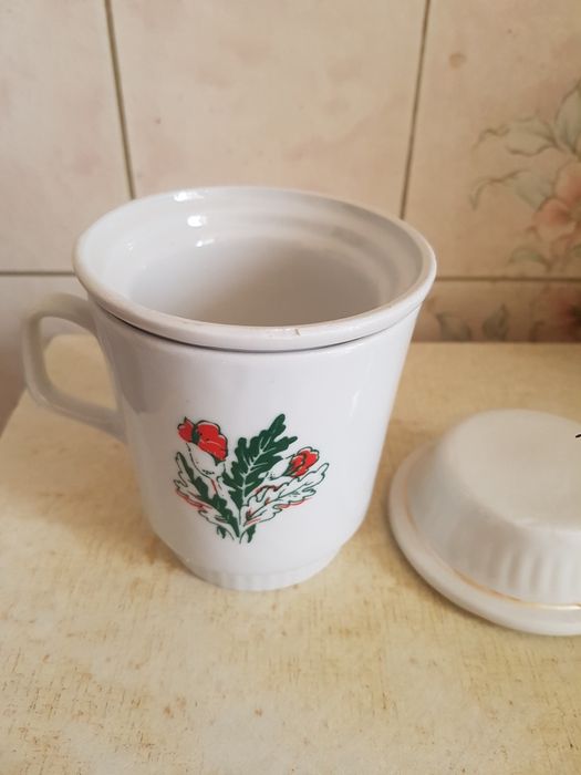 Чашка с ситечком. Винтаж.