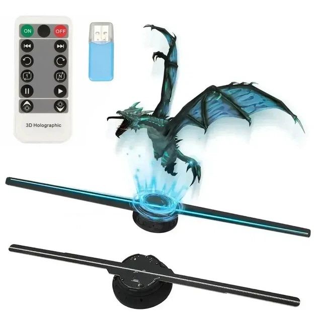 3 д 3D проектор голографічний 42см. з WiFi,  Bluetooth