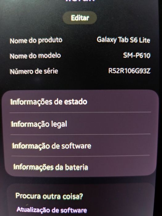 Samsung Tablet S6 Lite