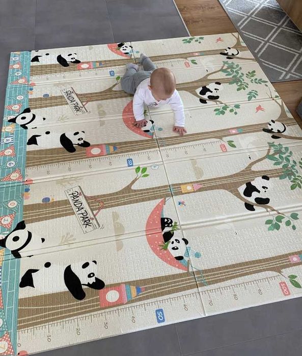 Bezpieczna Mata Edukacyjna Piankowa Dwustronna Składana Dla Niemowląt