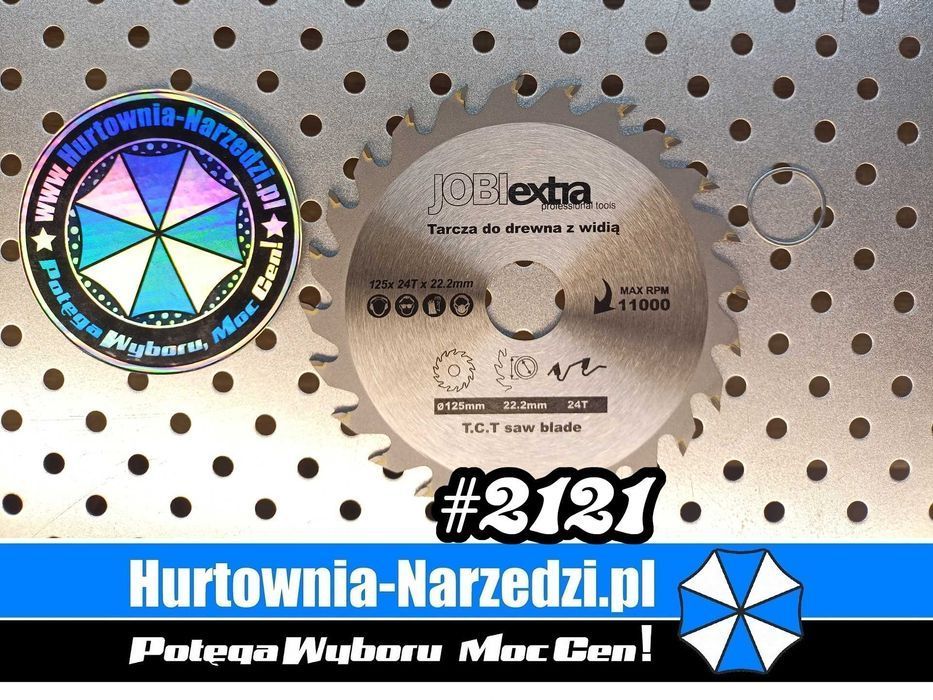 Tarcza do drewna z Widią TCT 125mm 24T tarcza do drewna 125mm