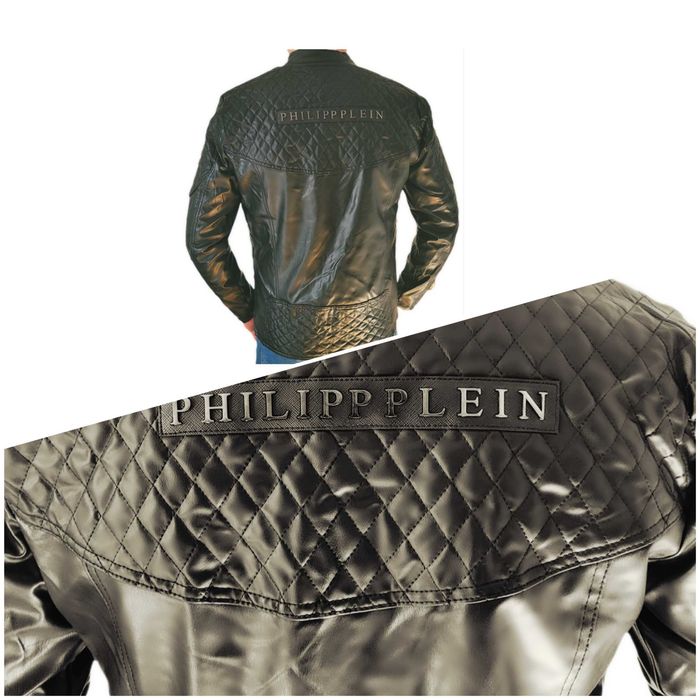 Philipp Plein Kurtka Męska Ramoneska Eco S-3XL