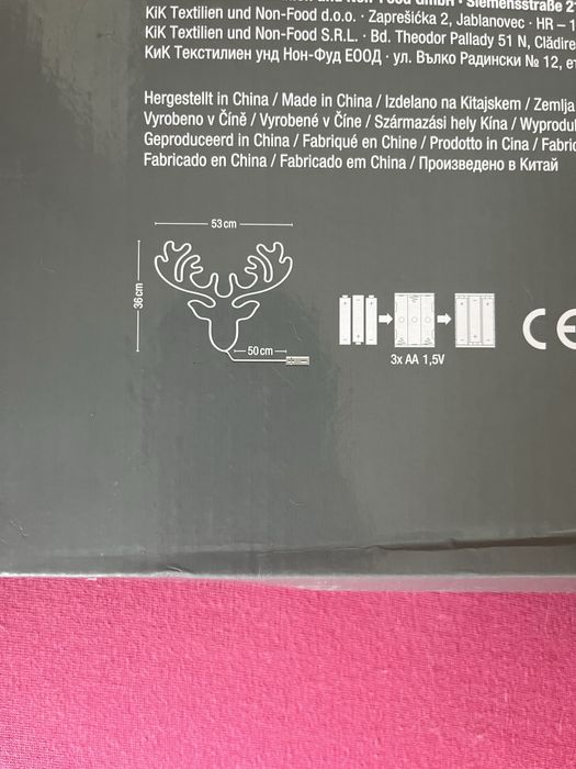 Dekoracja świateczna renifer