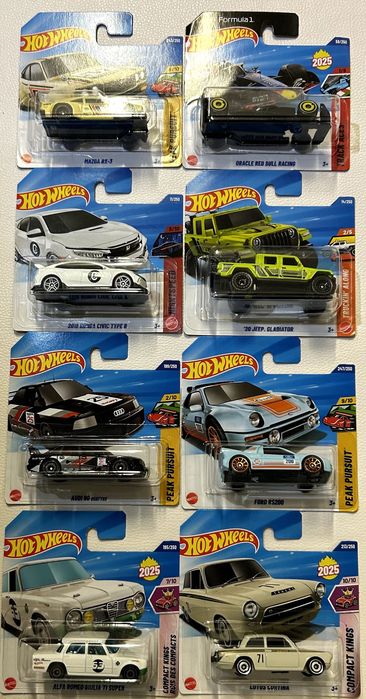 Hot Wheels zestaw Audi, Honda, Mazda, Jeep, F1, itp.