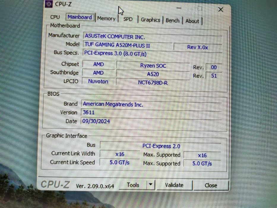 Ігровий комплект Ryzen 5 5500 / Asus TUF A520M / Fury DDR4 16gb 3200