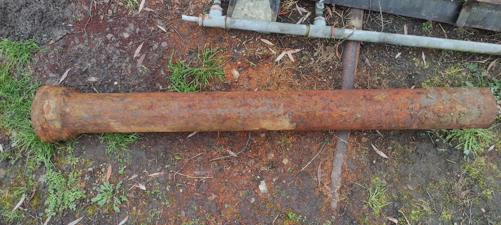 Rura żeliwna kanaliza kominkowa przepust fi 165 gr 1cm, dł 5,1m i 1,8m